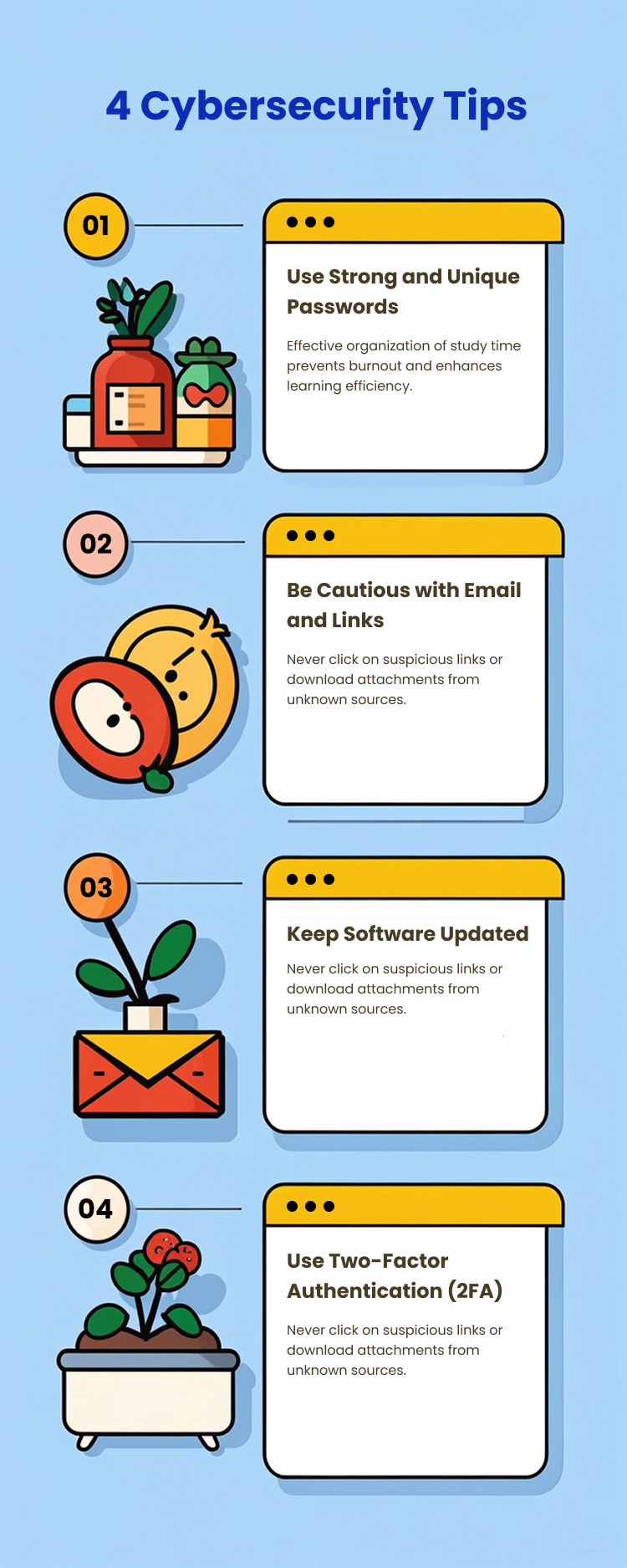 4 Cybersecurity Tips
