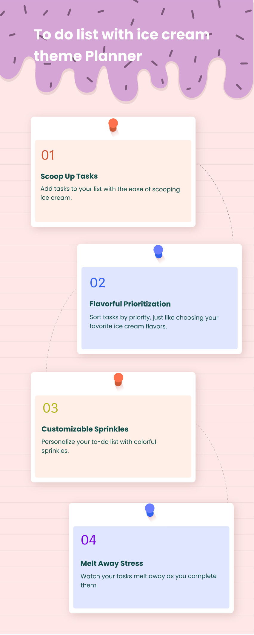 To do list with ice cream theme Planner
