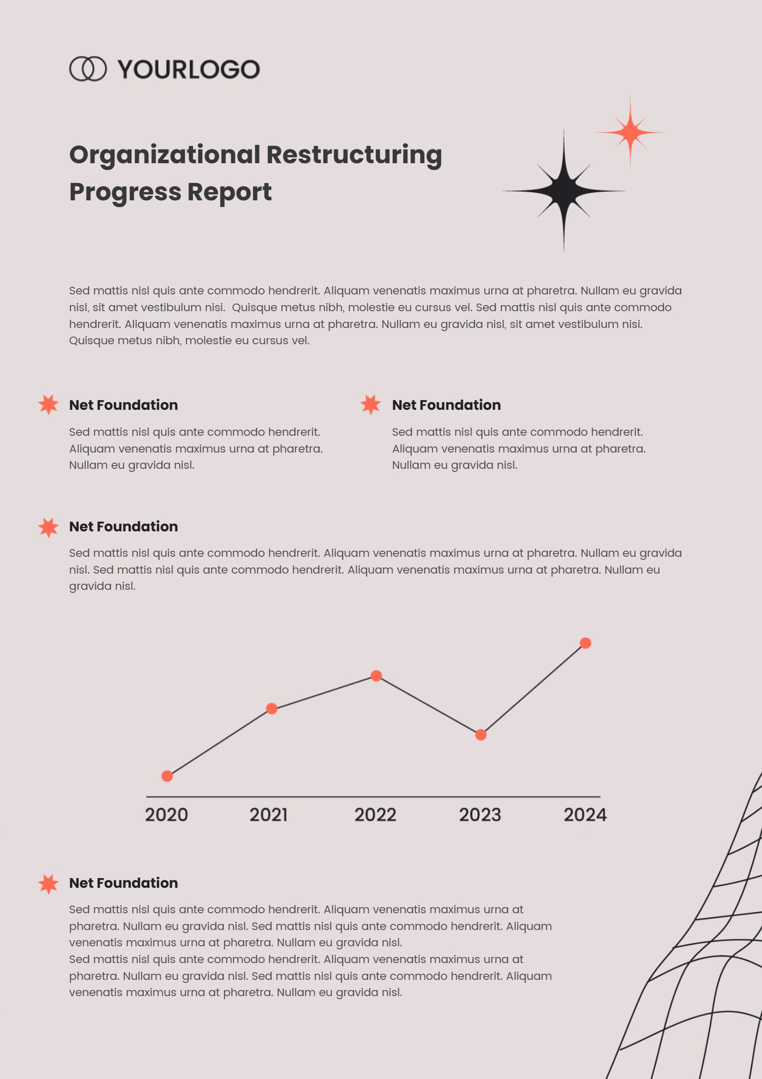Organizational Restructuring Progress Report Template