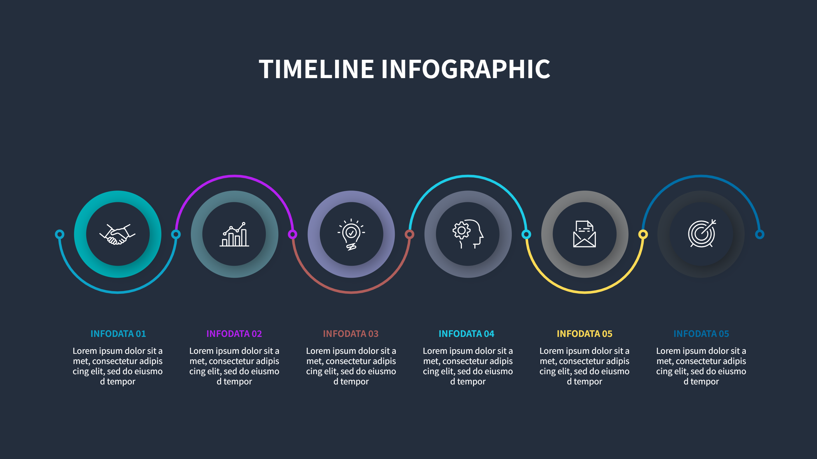 Timeline Infographics Template for PPT