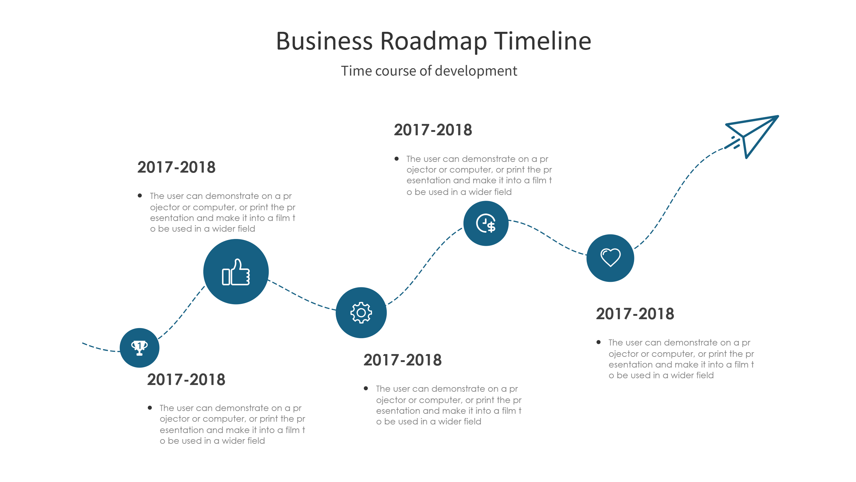 Timeline Template Aesthetic Business Roadmap