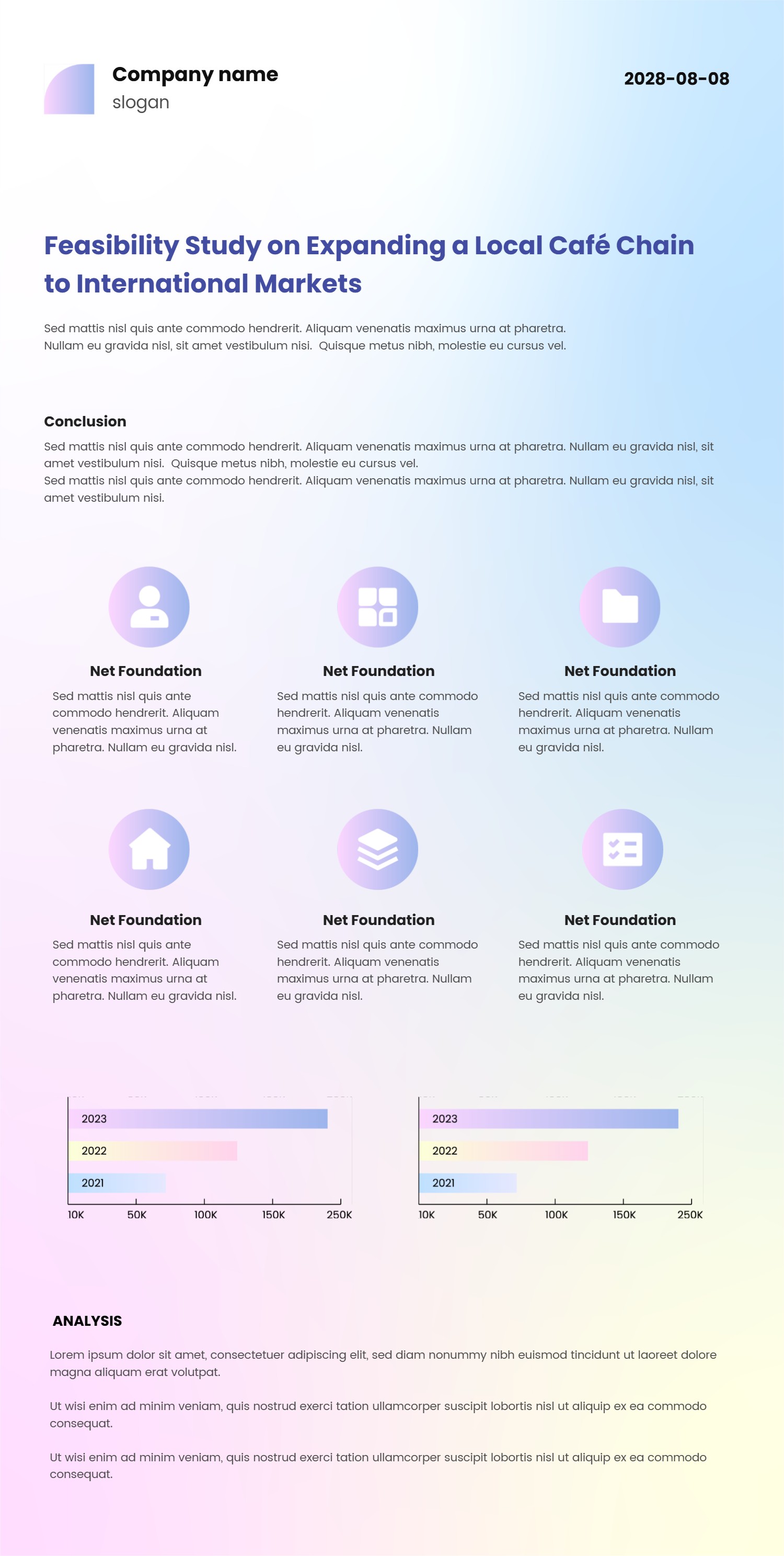 Essay Template for Simple PPT Infographic Writing