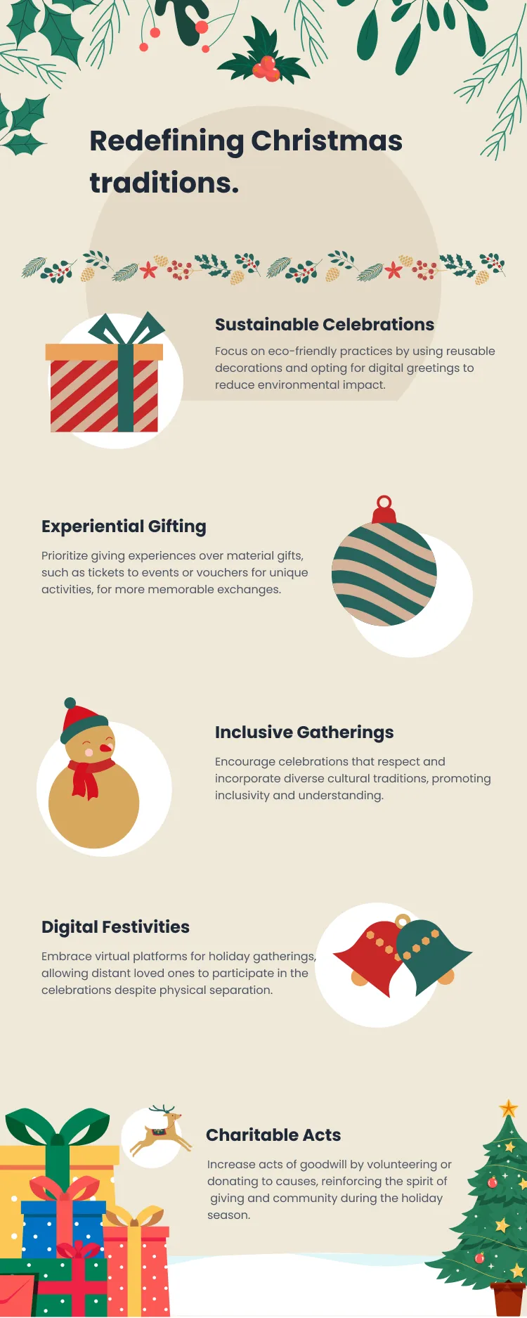 Redefining Christmas traditions.