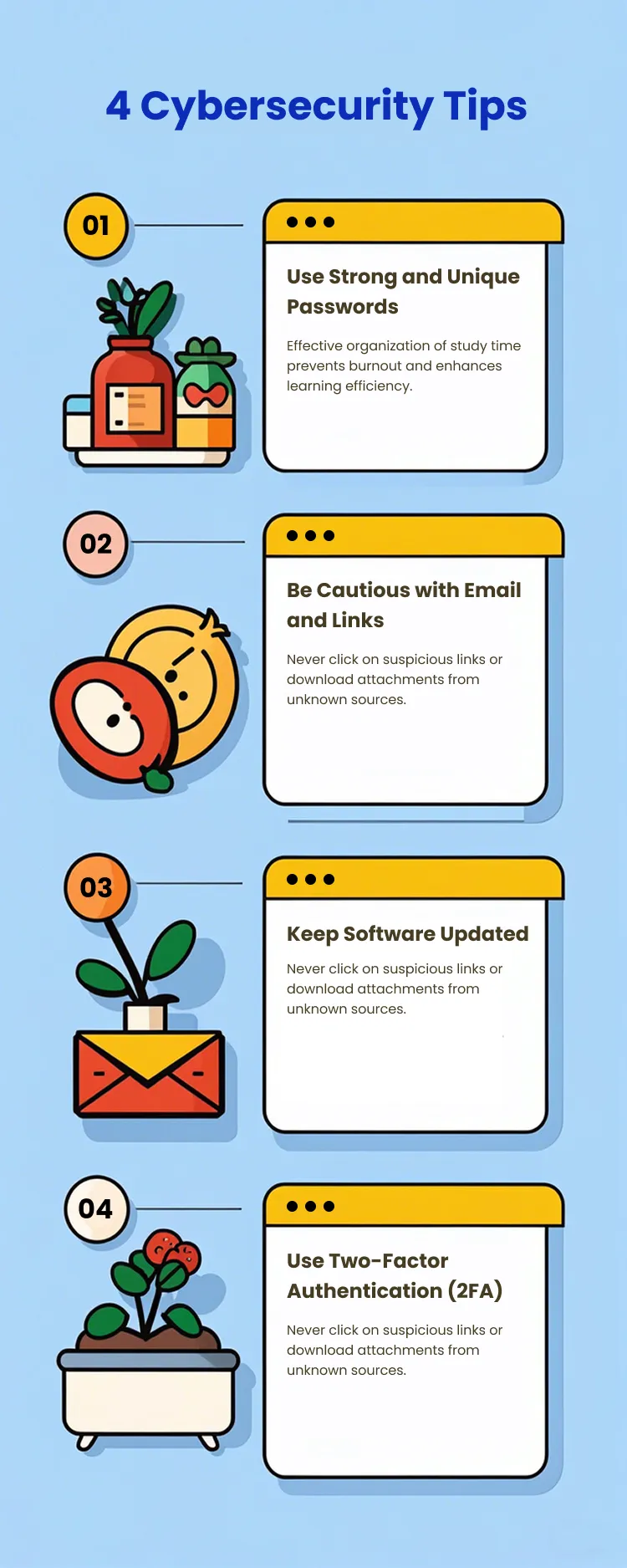 4 Cybersecurity Tips
