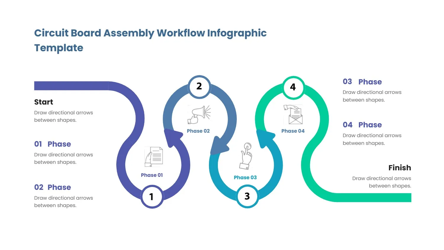 Circuit Board Assembly Workflow Infographic Template