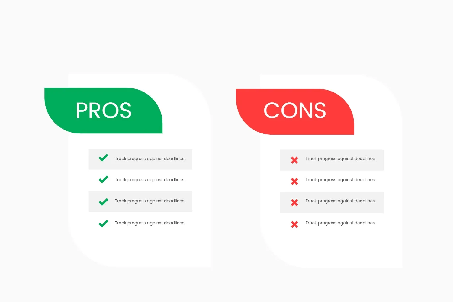 Pros and Cons Comparison List Template