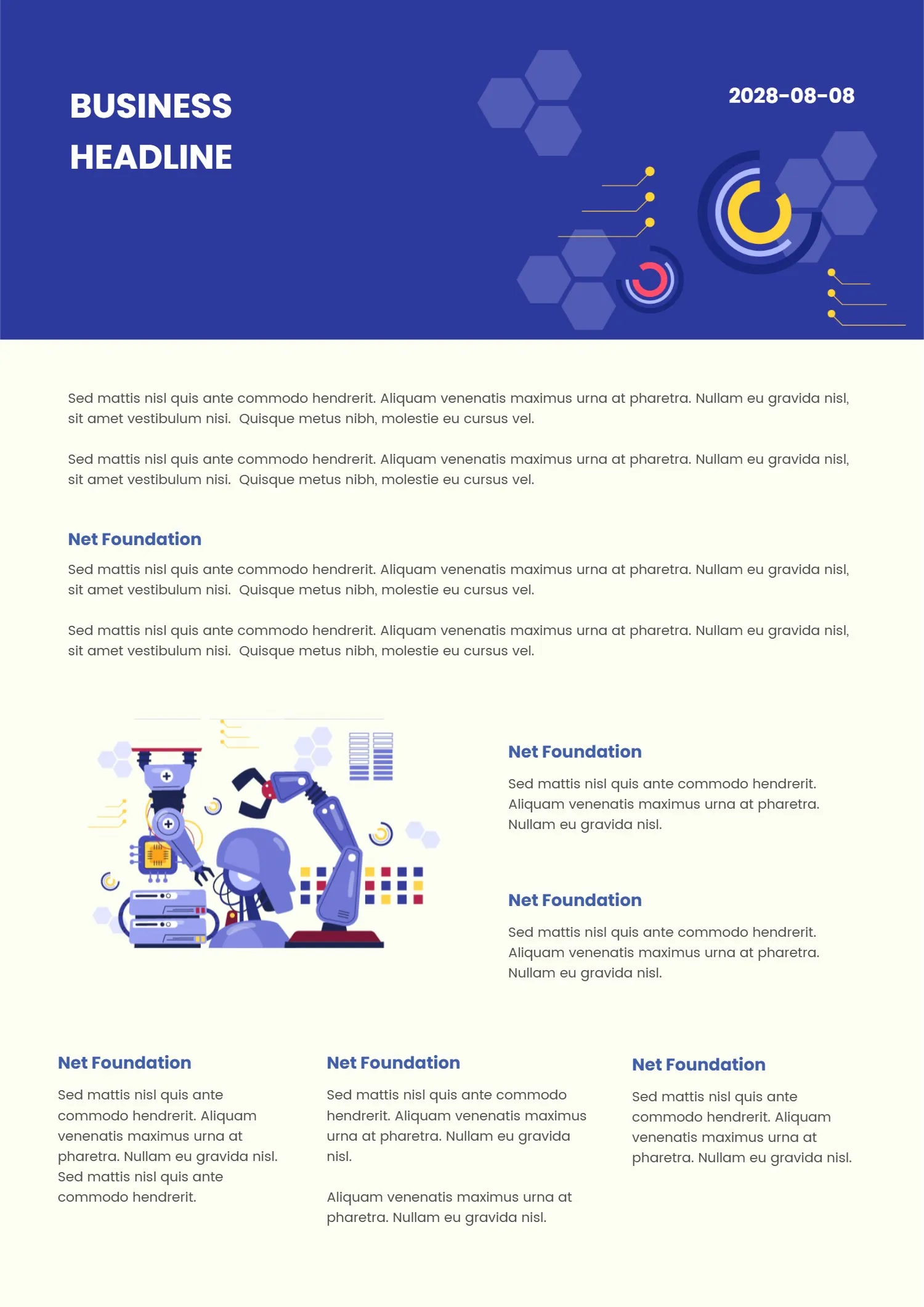 Business Report / Newsletter Template