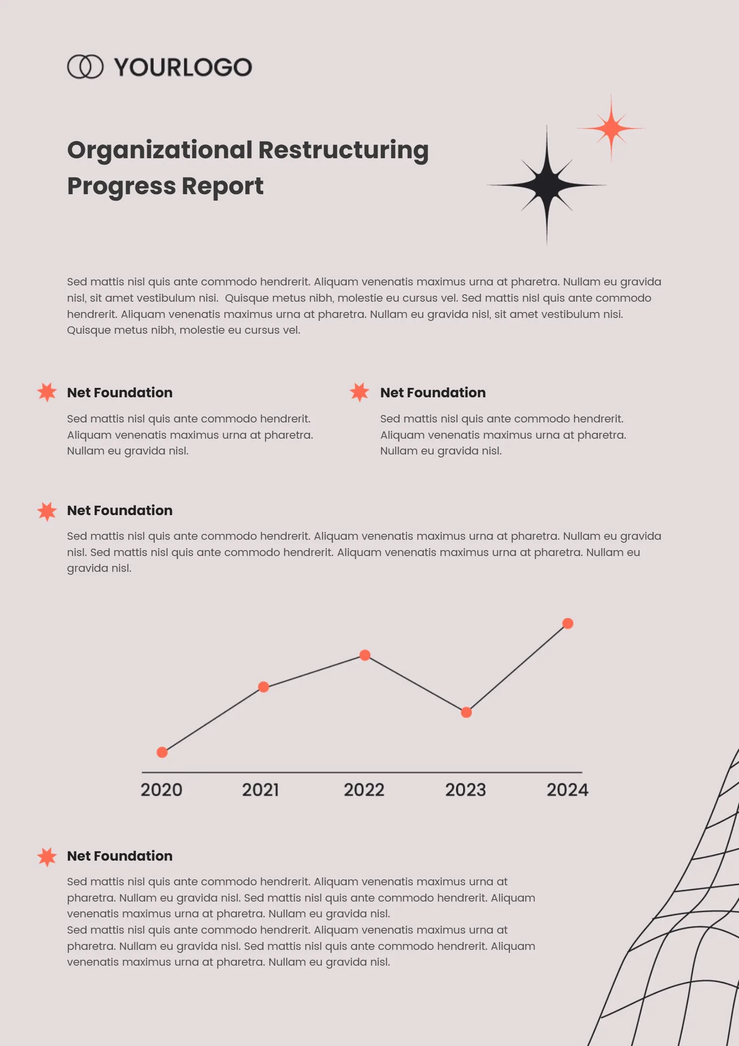 Organizational Restructuring Progress Report Template