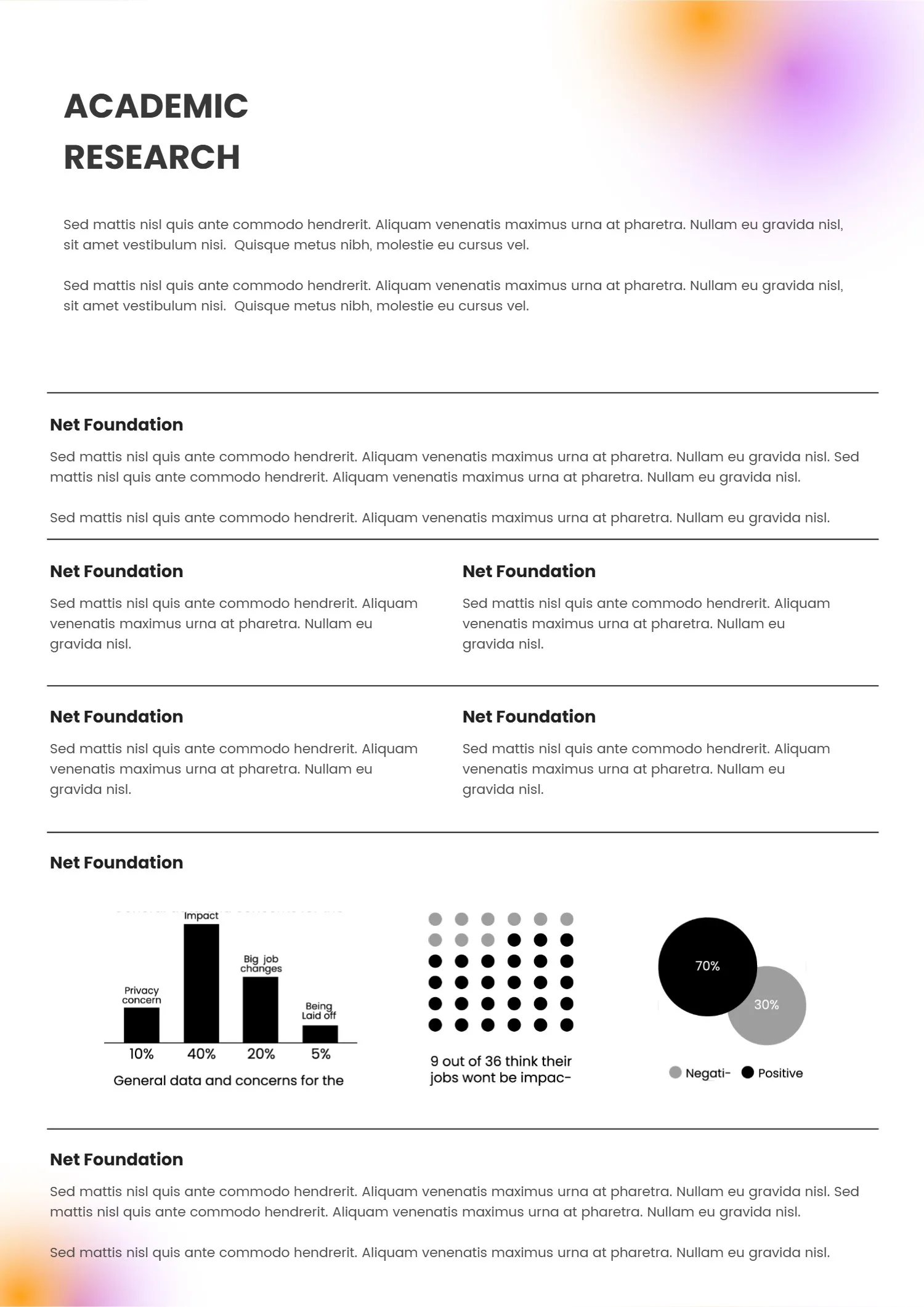 Academic Research Report Template
