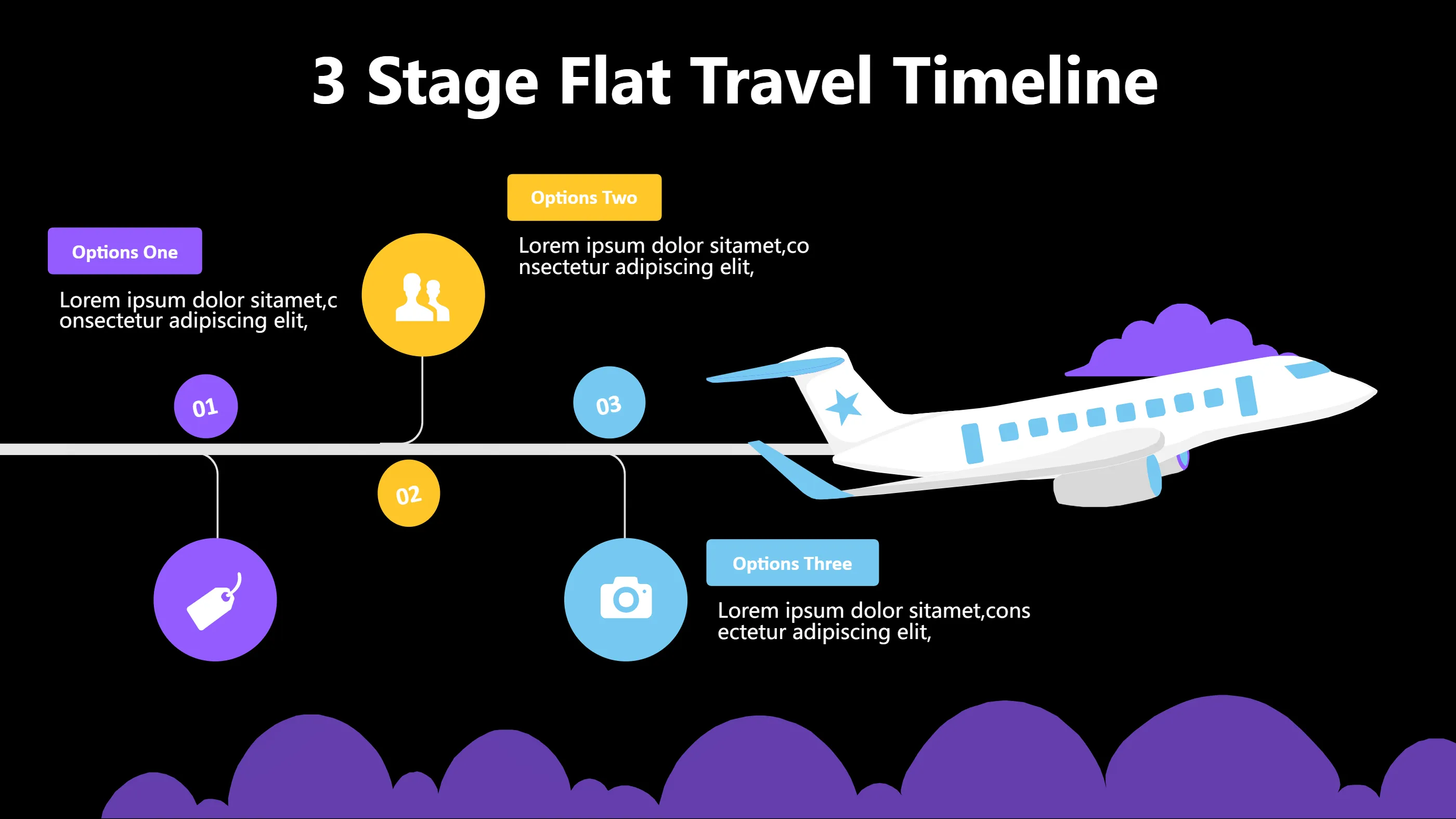 Travel PPT Template for Trip Plans and Route Highlights