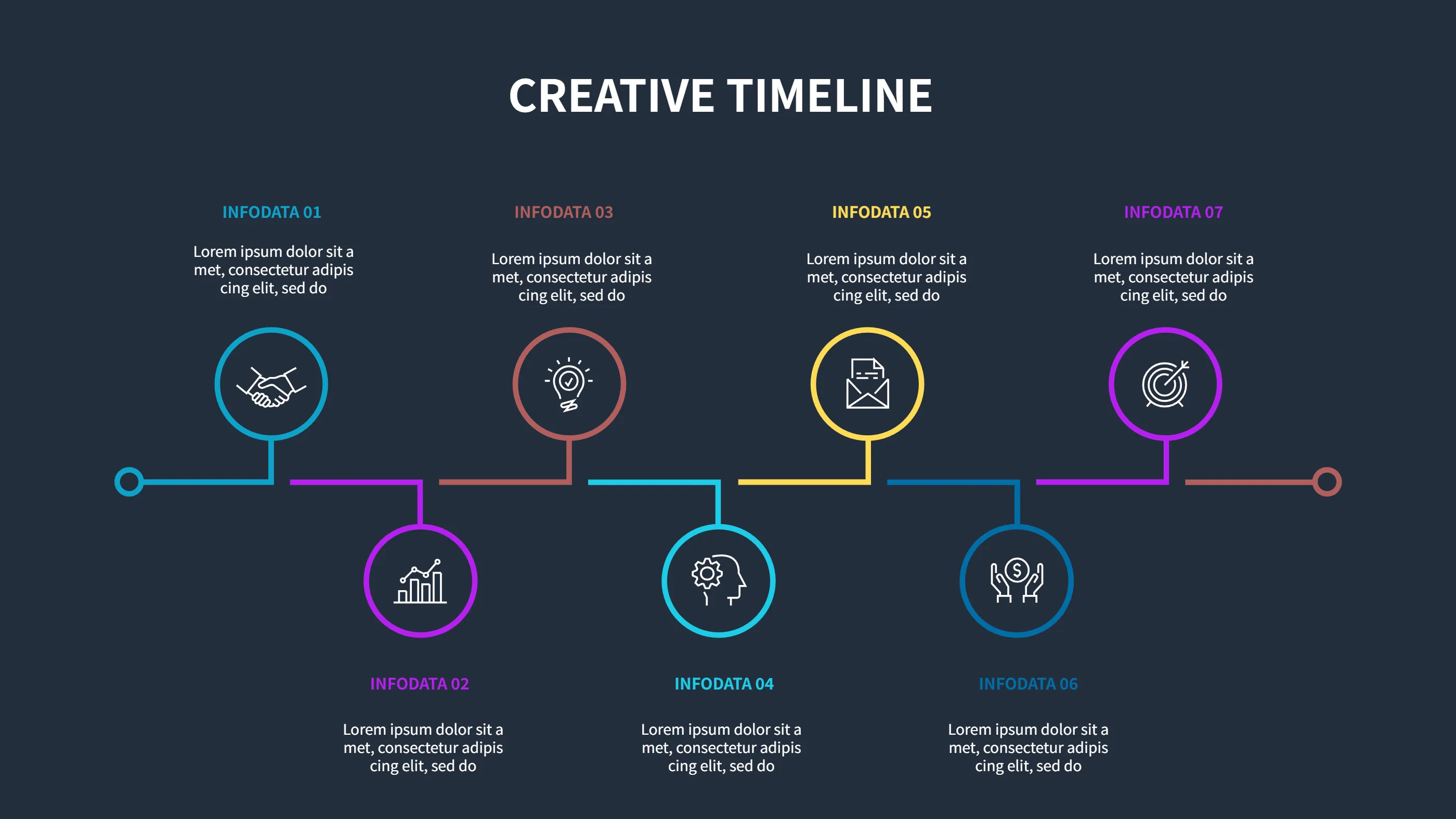 After Effects Animated Infographics Timeline Template