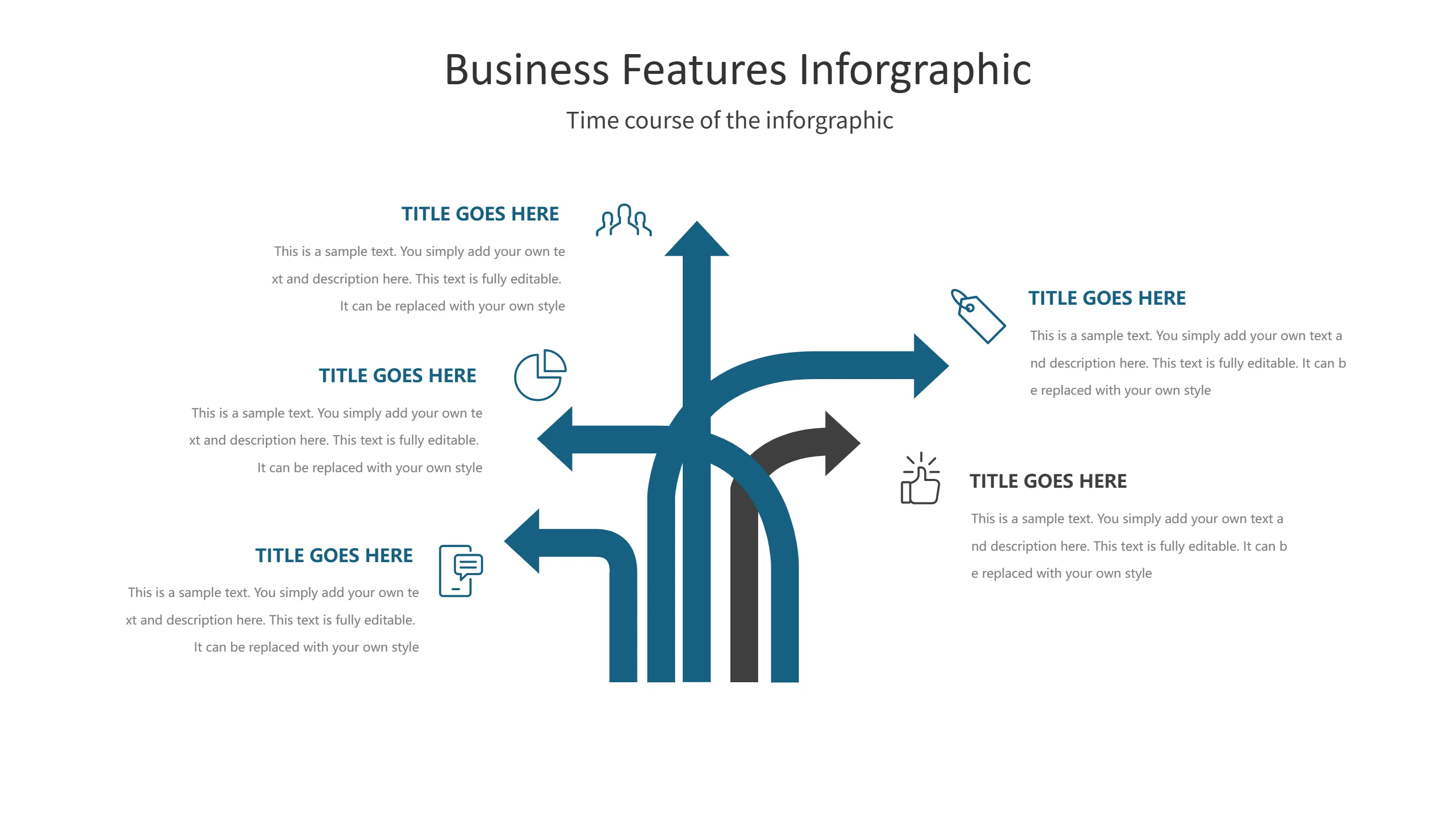Business Infographic Features Slide Template