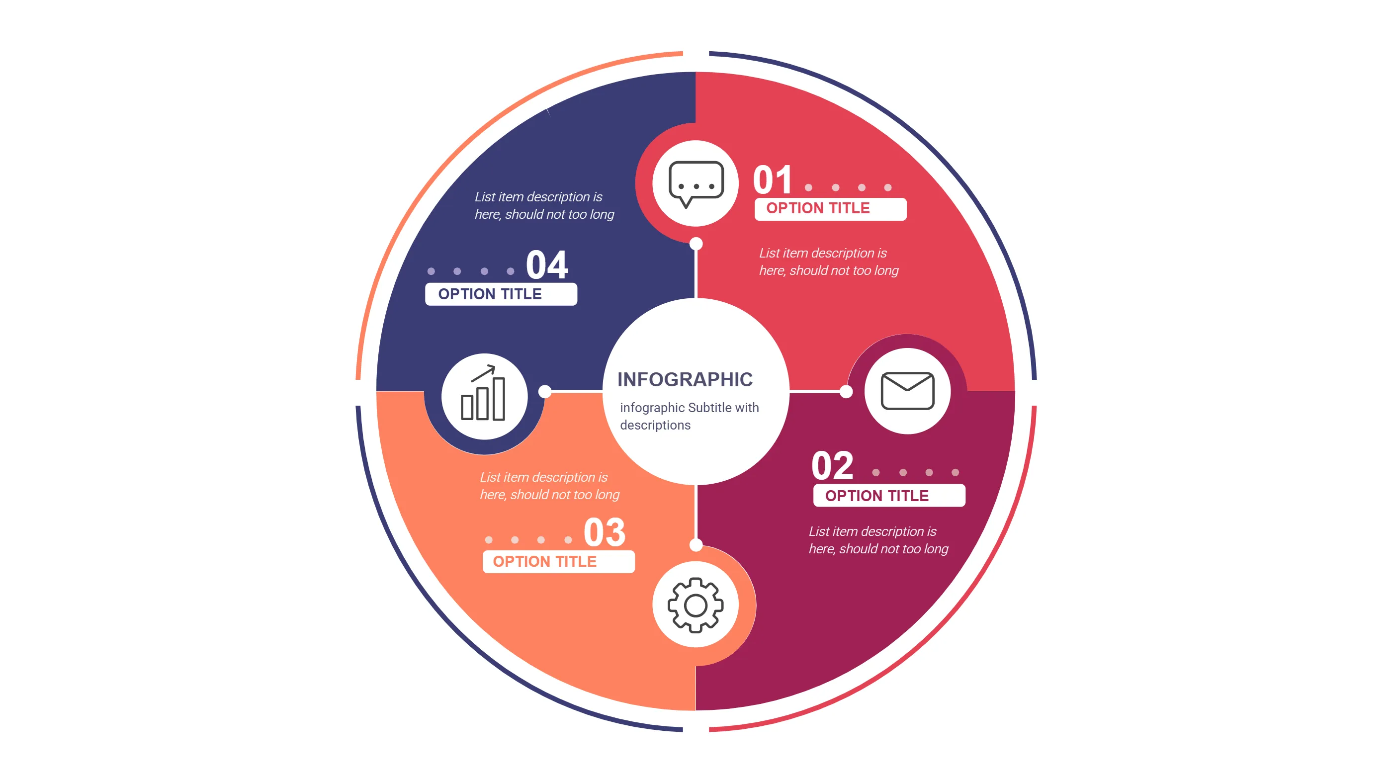 Circle Diagram Template for PPT Download