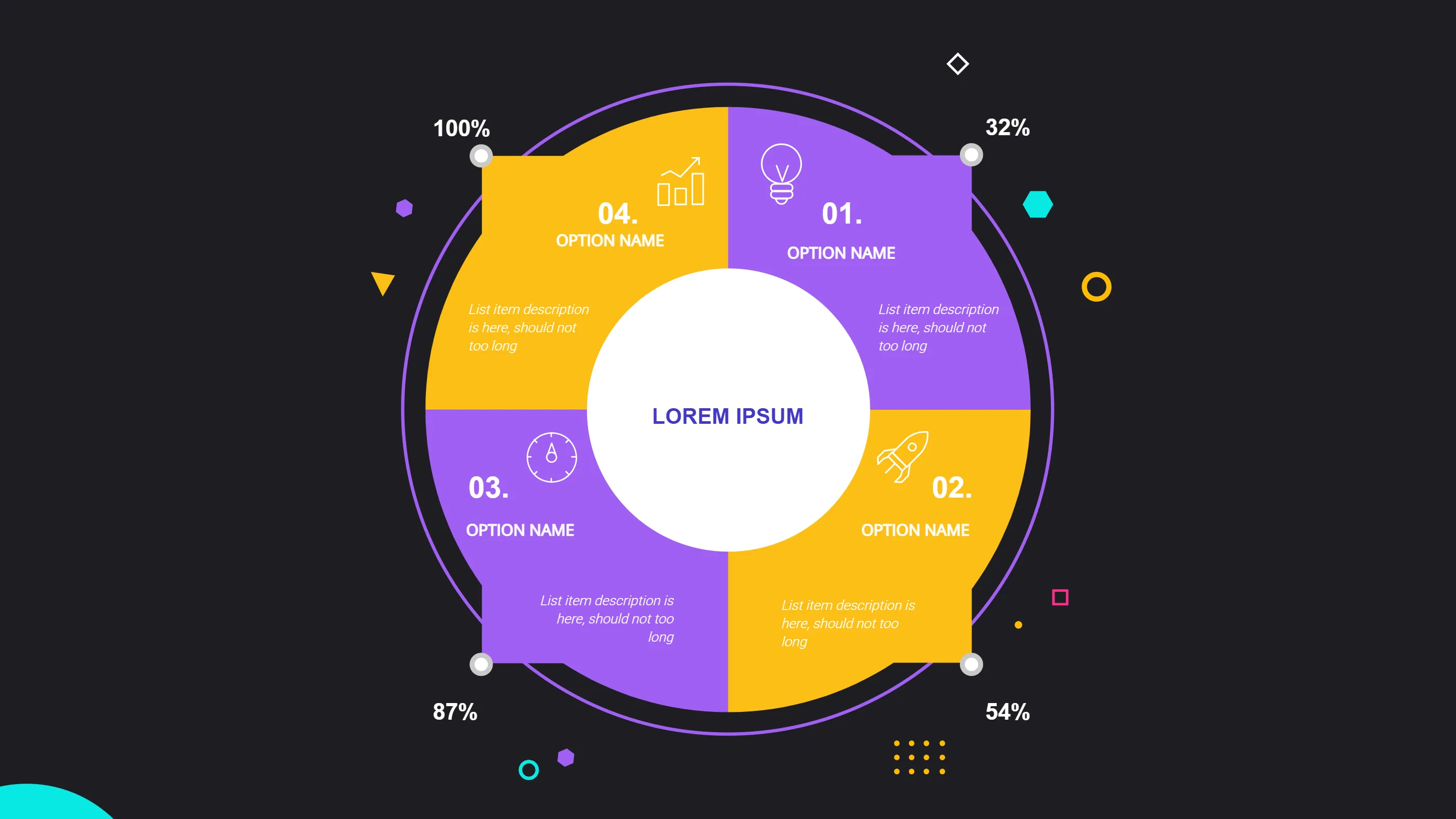Balanced Scorecard Template for Simple PPT Scoreboard