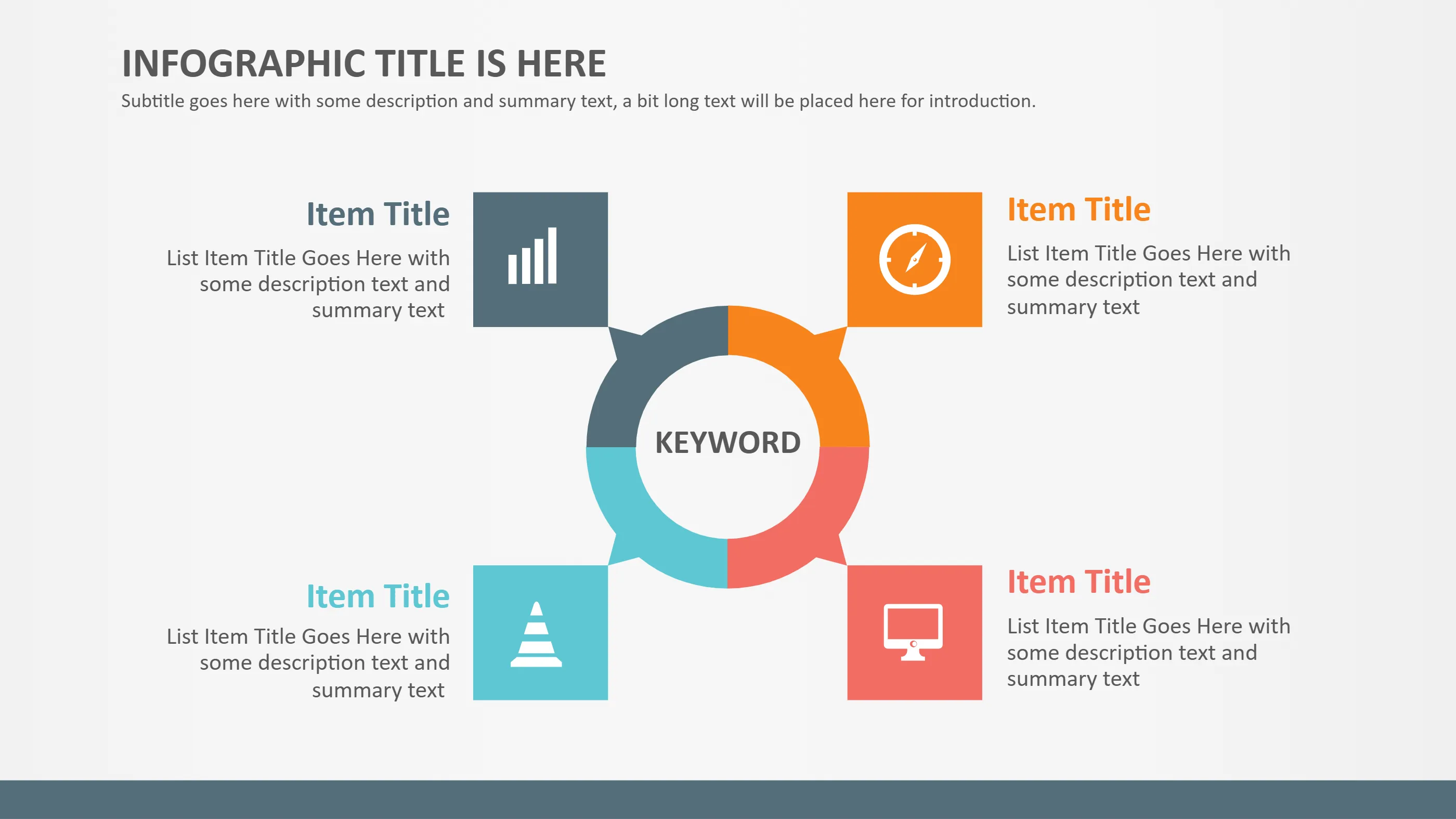Infographic in Video Hub Layout Template
