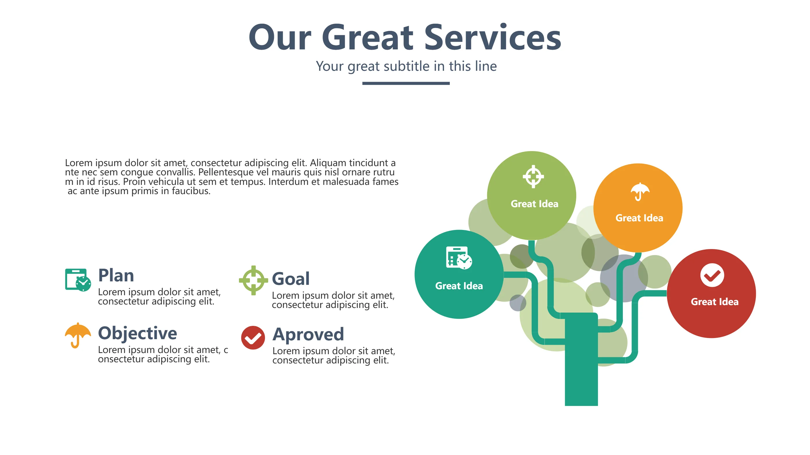Tree Infographic Template for Idea Growth