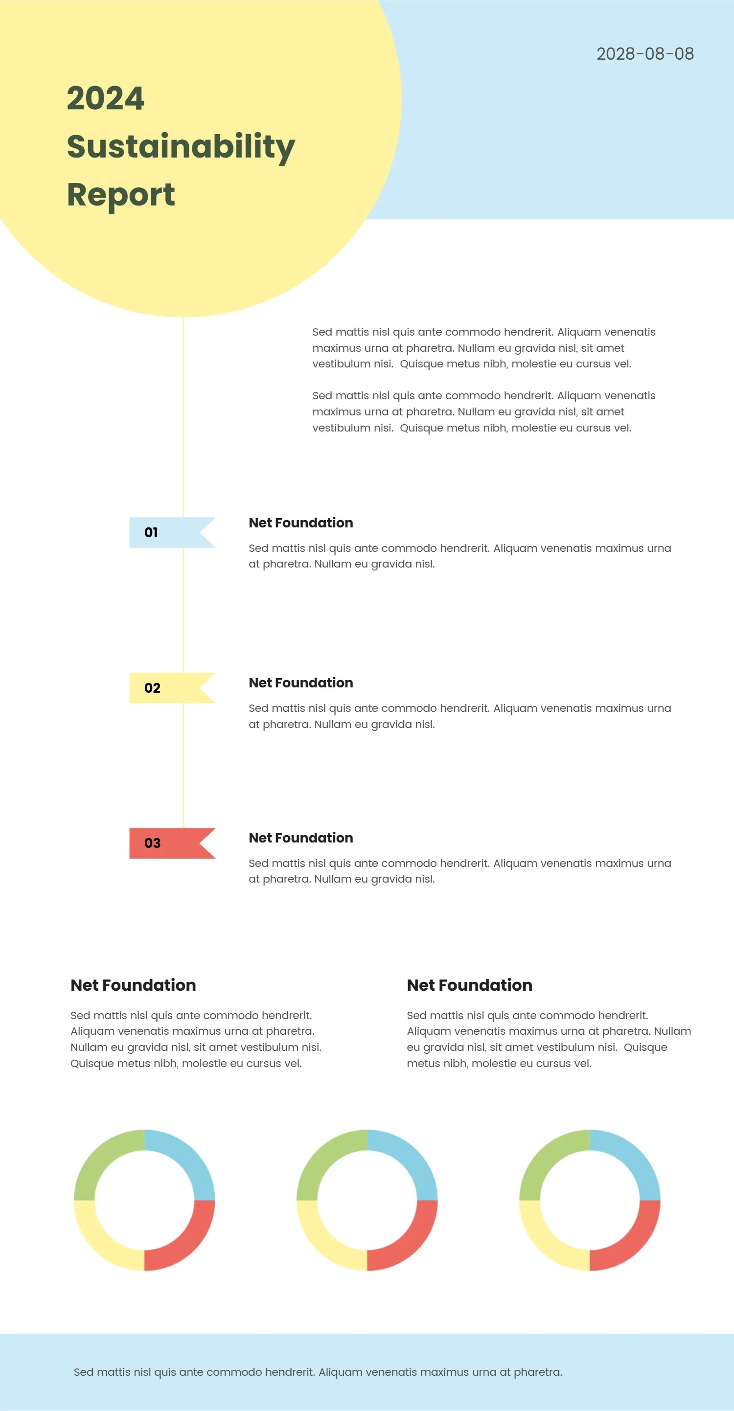 PowerPoint Vertical Timeline Template with Data Highlights